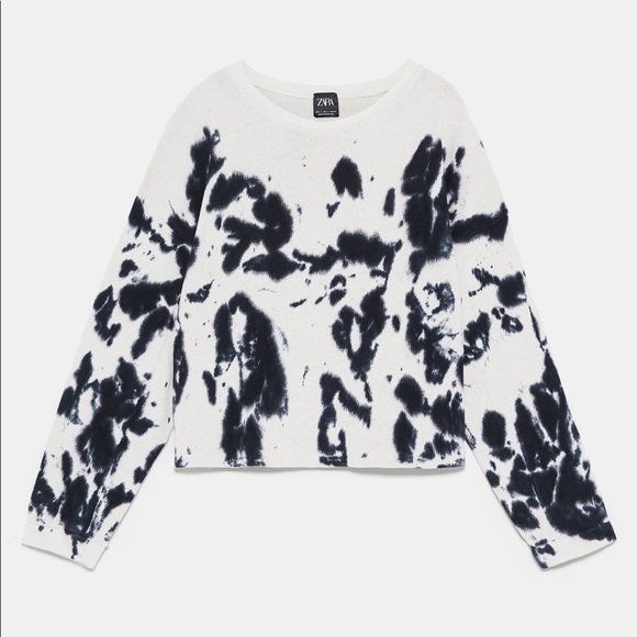 zara tie dye sweater